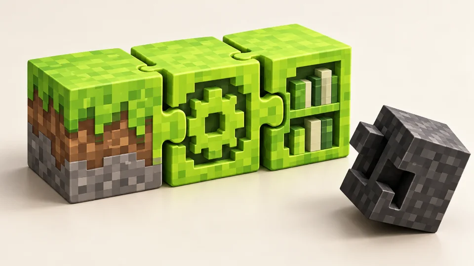 Compatible Minecraft, loader and MaLiLib Mod builds shown as matching voxel pieces