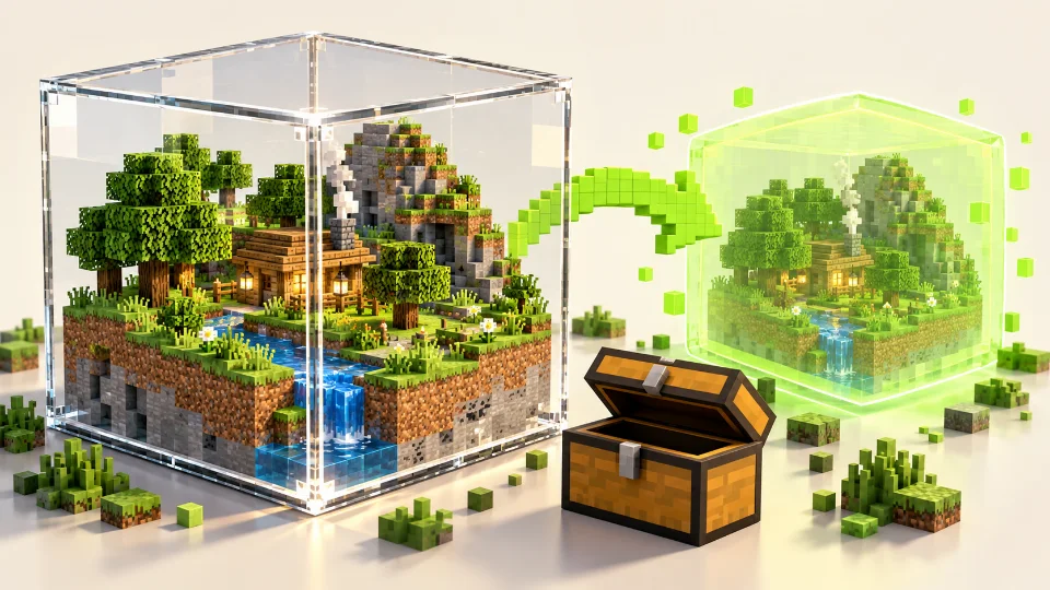 Backup copy of a Minecraft mod setup protected by a shield